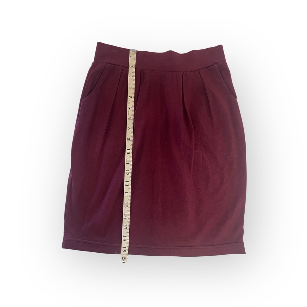 Forenza Deep Burgundy Pencil Skirt - Picture 6 of 7